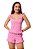 Pijama curto rosa - Imagem 1