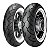 Par Pneu 130/80B17 + 170/80B15 Me888 Faixa Branca Metzeler Sem Câmara - Imagem 1
