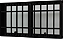 Vitro Maxim-Ar com Grade de Alumínio Preto e Vidro Jateado – Linha Suprema com Design de Duas Seções Horizontais - Imagem 2
