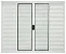 Janela Veneziana 6 Folhas Alumínio Branco – Linha Modular com Vidro Liso - Imagem 2