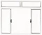 Janela Vitro de Correr 4 Folhas com Bandeira | Alumínio Branco, Linha Modular - Imagem 1