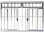 Janela Vitro de Correr 4 Folhas com Bandeira e Grade | Vidro Liso, Alumínio Brilhante – Linha Modular - Imagem 1