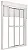 Porta Integrada 2 Folhas Alumínio Branco com Persiana e Vidro Liso | Linha Premium - Imagem 1