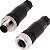 Kit Conector Para Sensor M12 4 Pinos Macho E Fêmea Reto Pg7 - Imagem 1