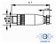 Kit Conector Para Sensor M12 5 Pinos Macho E Fêmea Reto Pg7 - Imagem 4