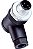 Conector Para Sensor M12 4 Pinos Macho 90° Pg7 Novo Com Nf - Imagem 1