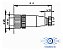 Conector Para Sensor M12 12 Pinos Fêmea Reto Pg7 Novo Com Nf - Imagem 4