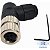 Conector Para Sensor M8 4 Pinos Fêmea 90° Novo Com Nota - Imagem 1