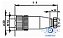 Conector Para Sensor M12 3 Pinos Fêmea Reto Pg7 Novo Com Nf - Imagem 4
