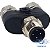 Conector Para Sensor M12 Y 4 Pinos 1 Macho / 2 Fêmea - Imagem 3