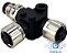 Conector Para Sensor M12 T 4 Pinos 2 Fêmea / 1 Macho - Imagem 2