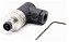 Conector Para Sensor M8 3 Pinos Macho 90° Novo Com Nota - Imagem 2