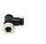 Conector M12 4 Pinos Femea Curvo 90º Para Montar Sensor - Imagem 1