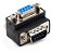 Adaptador Db9 Em L Macho P/ Fêmea Para Cabo Serial Ihm E Clp - Imagem 1