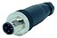 Conector Para Sensor M12 4 Pinos Macho Reto Pg7 250v Ip67 4a - Imagem 1