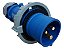 Plug Industrial Macho 16a 2p+t 200/250v Ip67 9h - Soprano Cor Azul-escuro - Imagem 1