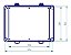 Caixa Painel Comando Elétrico Quadro Plástico Cinza 40x30x20 Cor Bege - Imagem 4