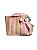 Bolsa de Transporte para Cachorro Rosa Listra Verde C/ Laço - Imagem 1