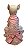 Jardineira Pet Estampa Zig Zag Com Camisa Rosa Para Cadelas - Imagem 2