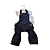 Jardineira Jeans Pet Calça Com Camisa Branca Para Cachorros - Imagem 2