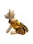 Vestido Pet São João Floral C/ Colete Amarelo Para Cadelas - Imagem 3