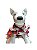 Vestido Pet São João Floral Vermelho Com Laço e Flor Para Cadelas - Imagem 5