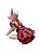 Vestido Pet São João Floral Vermelho Com Laço e Flor Para Cadelas - Imagem 2