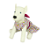 Vestido Pet Vazado C/ Estampa De Corações Para Cadelas - Imagem 3