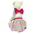 Vestido Pet Vazado C/ Estampa De Corações Para Cadelas - Imagem 1