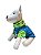 Camisa Suetér Pet Estampa Dino Skatista Para Cachorros e Gatos - Imagem 1