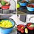 Escorredor Macarrao Alimentos Retratil Em Silicone Arroz Legumes Salada Portatil - Imagem 9