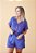 Pijama americano curto Azul Denim - Imagem 1