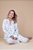 Pijama americano longo Branco Barquinho - Imagem 1