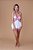 Babydoll com Robe Branco e renda pink - Imagem 4