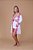 Babydoll com Robe Branco e renda pink - Imagem 2
