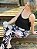 Pijama calça estampada e blusa de alcinha - tamanho GG - Imagem 3