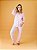 Pijama americano longo Rosa listrado - Imagem 1