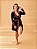 Babydoll com Robe Preto e renda vermelha - Imagem 1