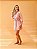 Babydoll com Robe Salmão e renda azul claro - Imagem 2