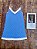 Camisola Alcinha Azul com poá Off-White - Imagem 3