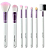 Kit com 7 Pincéis para Maquiagem - Imagem 2