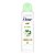 Desodorante Antitranspirante Aerosol Dove Go Fresh Pepino e Chá Verde 150ml - Imagem 1