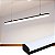 CTB LUMINARIA LED PENDENTE LINEAR COM CABO 72W, MULTICOR(3000K,4000K,6500K), 7560lm, IP20, IRC>80, 1200x60x45mm, PRETO - Imagem 1