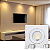 LUMINARIA DOWNLIGHT, 7W, EMBUTIR, 3000K, BRANCO QUENTE, BIVOLT, QUADRADO, BRANCO - Imagem 1