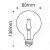 EMBULED LAMPADA G80 FILAMENTO, 4W, 2200K, 360LM, E27, BIVOLT - Imagem 3
