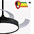 OPUS VENTILADOR AIR BASIC 30W + PLAFON DE LED 30W, MULTICOR, 3000lm, IRC>80, Ø480x445mm, BIVOLT, PRETO - Imagem 5