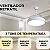 OPUS VENTILADOR AIR BASIC 35W + PLAFON DE LED 30W, MULTICOR, 3000lm, IRC>80, Ø480x445mm, BIVOLT, BRANCO - Imagem 4