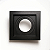 HEVVY - LUMINARIA EMBUTIR RECUADO QUADRADA MR16, 1xGU10, POT.: MÁX. 40W, ABS, PRETO - Imagem 3