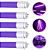 Kit 6 Lâmpadas Tubo Led Colorida T8 18w Roxo Bivolt Decoração - Imagem 1