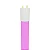 Kit 6 Lâmpadas Tubo LED T8 18W 120cm Rosa Plástico Ligação 1 Lado - Imagem 2